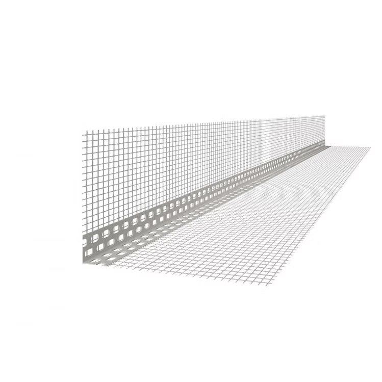 Cornière d’Angle Entoilée en PVC – Profilé de Renfort pour Enduit et Isolation